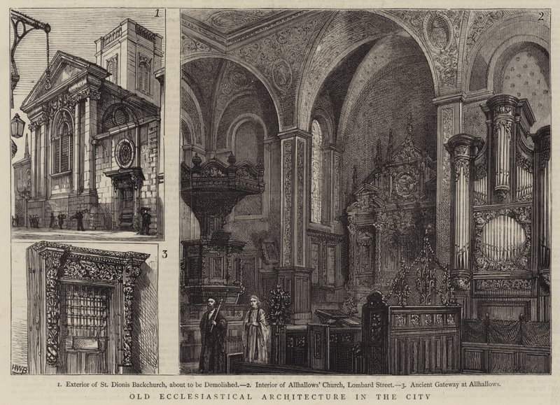Oude Kerkelijke Architectuur in de Stad door Henry William Brewer
