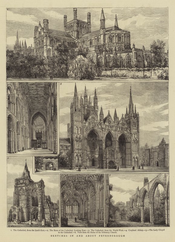 Schetsen in en rond Peterborough door Henry William Brewer