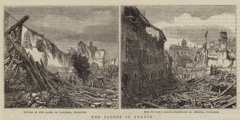 De overstromingen in Frankrijk door Henry William Brewer