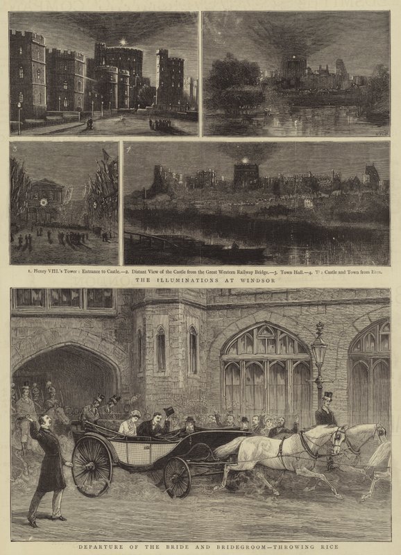Het Koninklijk Huwelijk in Windsor door Henry William Brewer