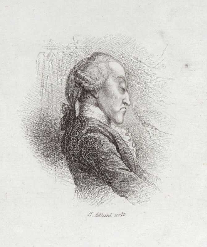 Thomas Augustine Arne, Engelse componist (1710-1778) door Henry Adlard