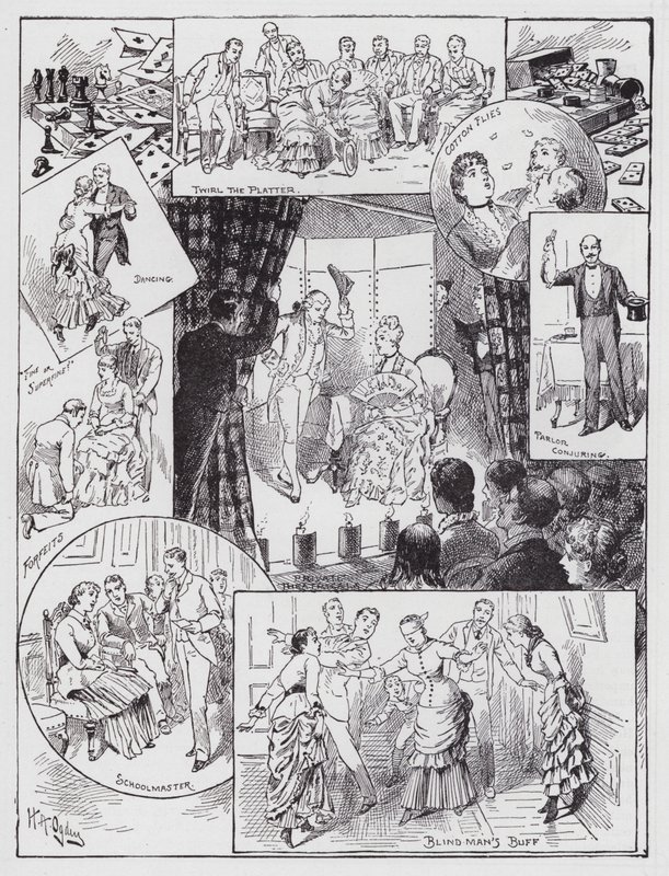 Vermaak binnenshuis door Henry Alexander (after) Ogden