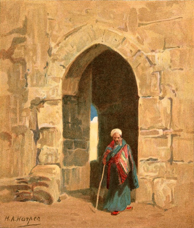 Een stadspoort door Henry Andrew Harper