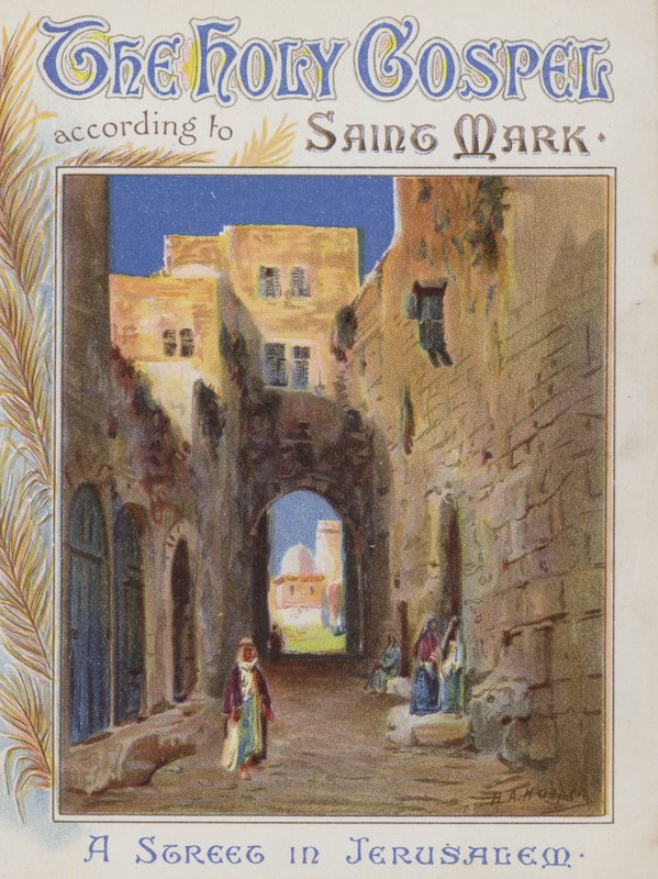 Een straat in Jeruzalem (chromolitho) door Henry Andrew Harper