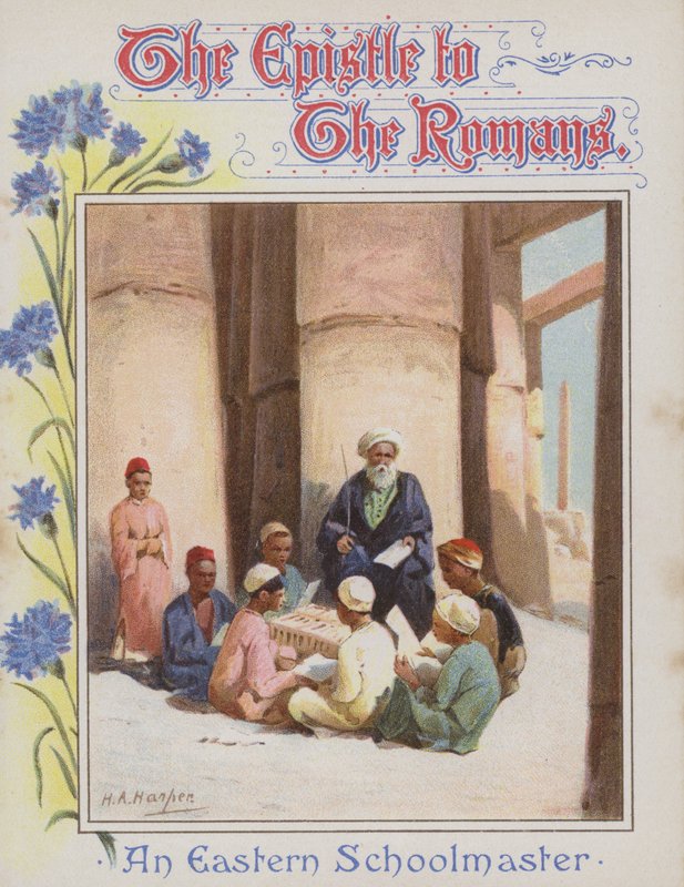 Een oosterse schoolmeester (chromolitho) door Henry Andrew Harper