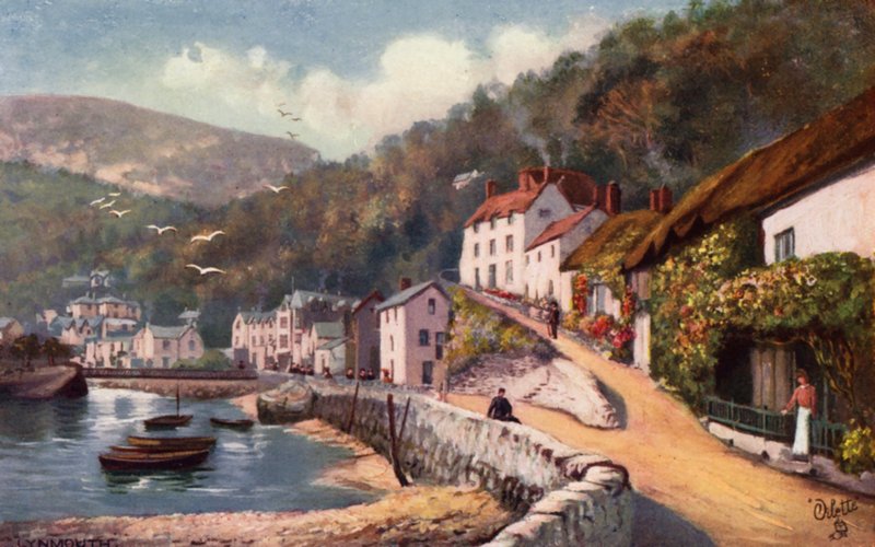 Lynmouth door Henry B. (after) Wimbush