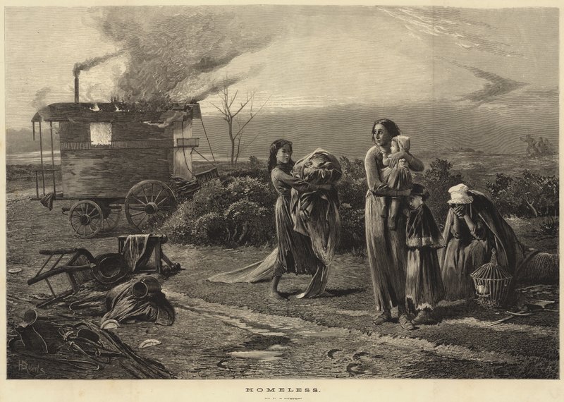 Dakloos door Henry Benjamin Roberts