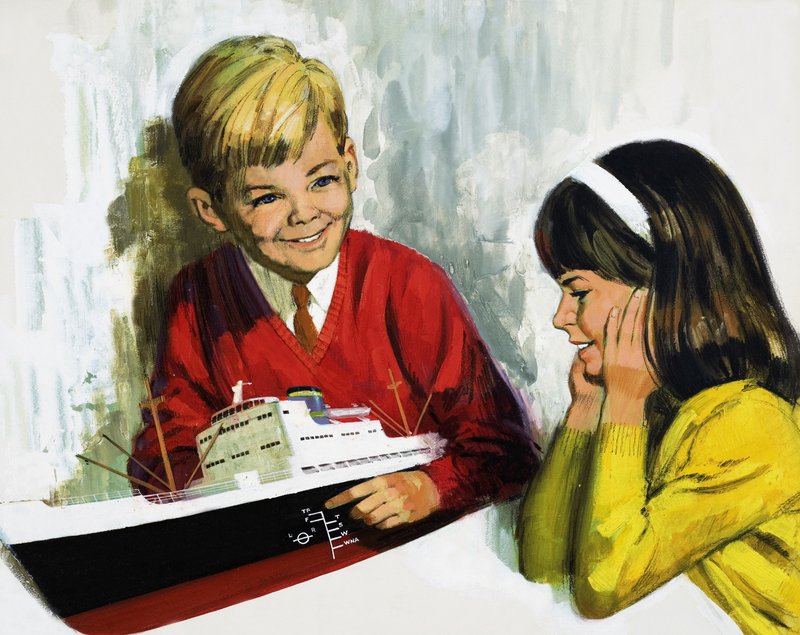 Modelschip door Henry Charles Fox