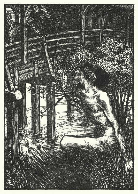Matthew Arnold gedicht: The Neckan (gravure) door Henry Ospovat