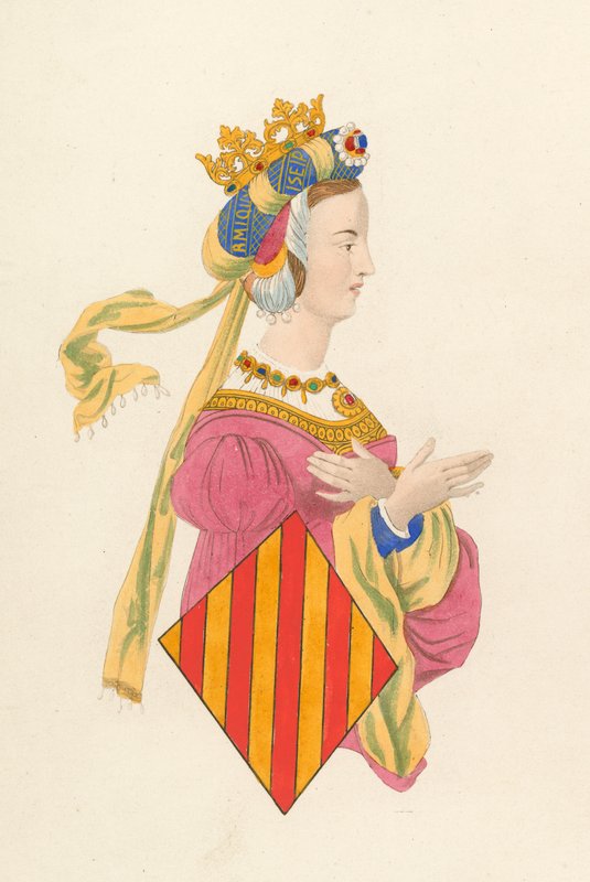 Koningin Leanora van Aragon door Henry Shaw