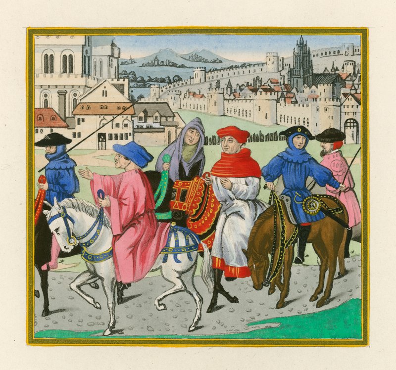 De Canterbury Pelgrimage, laat 15e eeuw door Henry Shaw