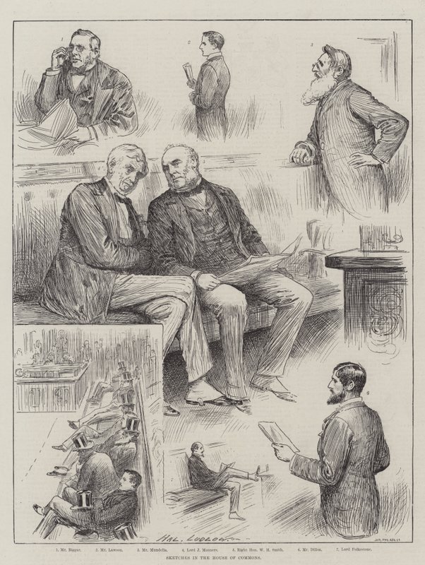 Schetsen in het Lagerhuis door Henry Stephen Ludlow