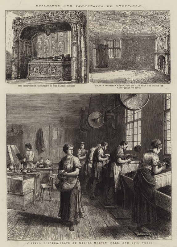 Gebouwen en industrieën van Sheffield door Henry William Brewer