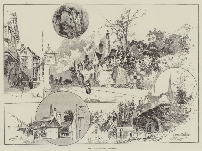 Rambling Schetsen, Salisbury door Herbert Railton
