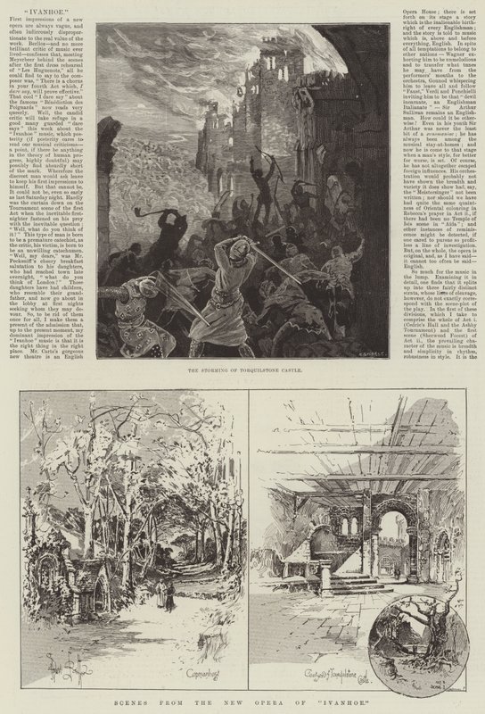 Scènes uit de Nieuwe Opera van Ivanhoe door Herbert Railton