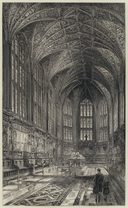 De herdenkingskapel door Herbert (after) Railton