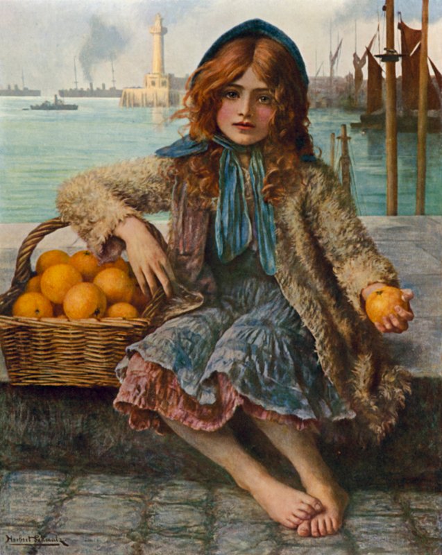 Kleine Koperen Hoofd door Herbert Gustave Schmalz