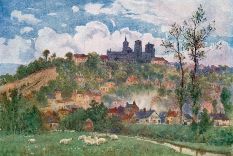 Laon, uitzicht vanaf de vlakte door Herbert Menzies Marshall