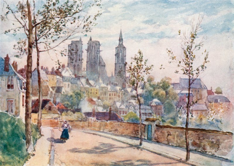 Laon vanaf de boulevards door Herbert Menzies Marshall