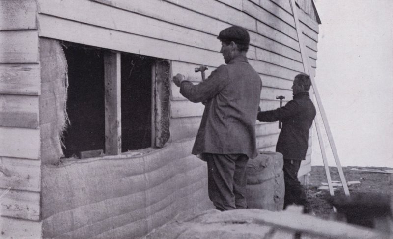 De hut werd opgericht door Herbert Ponting