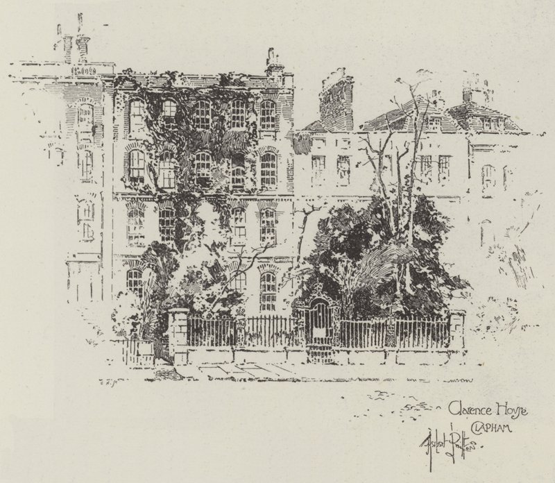 Clarence House in Clapham door Herbert Railton