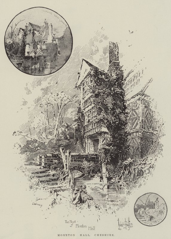 Moreton Hall, Cheshire door Herbert Railton