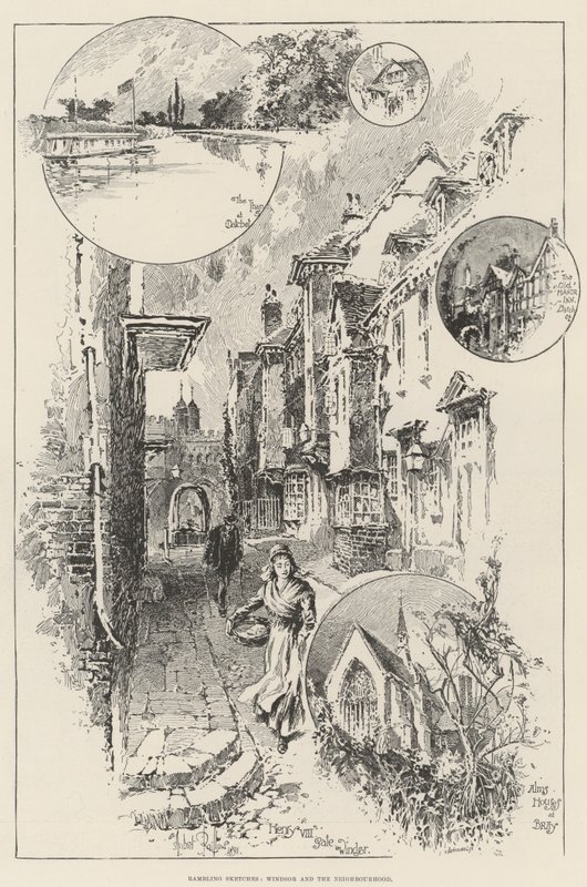 Rondzwervende Schetsen, Windsor en de Omgeving door Herbert Railton