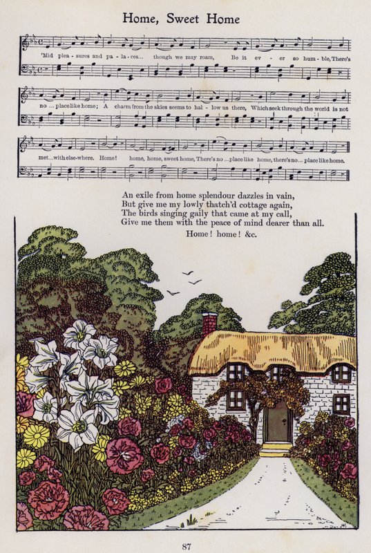 Thuis, Zoet Thuis (kleur litho) door Hilda Broughton