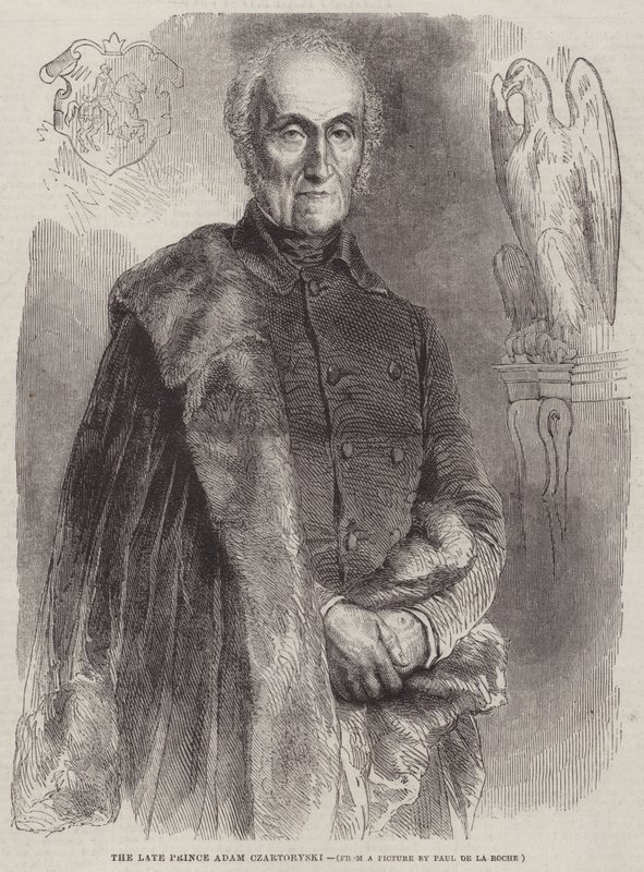 De overleden Prins Adam Czartoryski door Hippolyte Delaroche