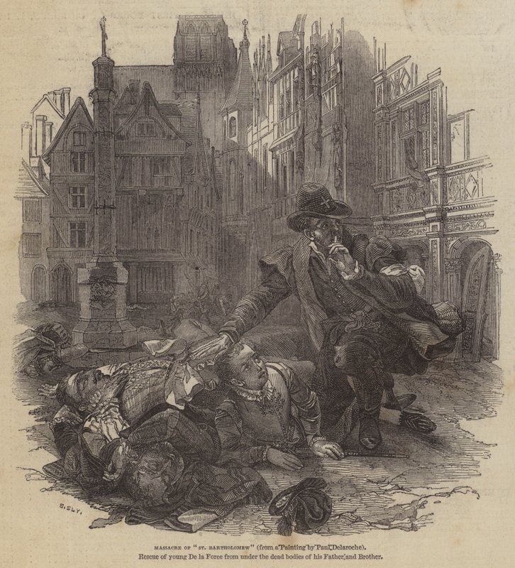 Bloedbad van Sint-Bartholomeüs door Hippolyte Delaroche