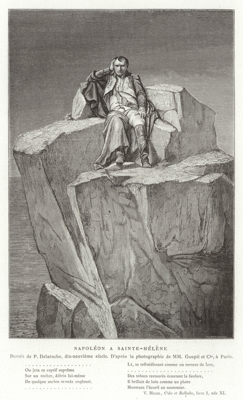 Napoleon op Sint Helena door Hippolyte Delaroche