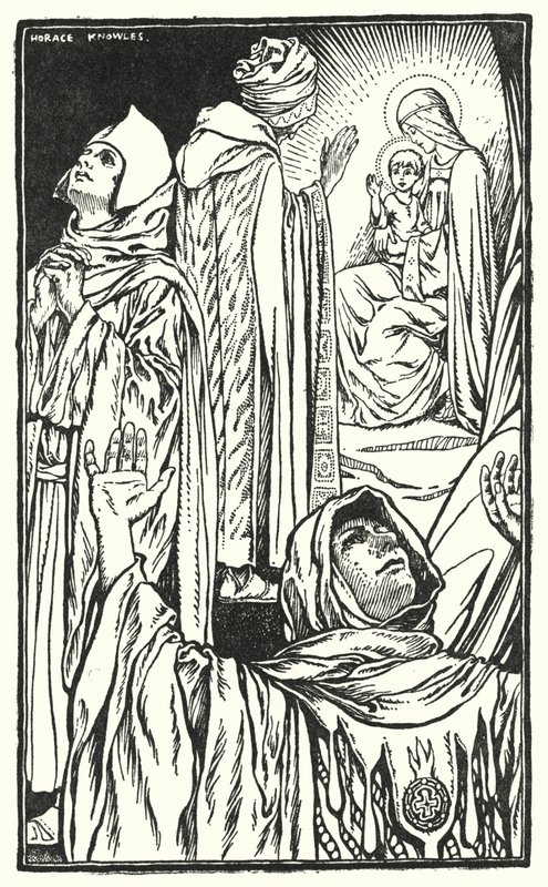 De put van de wijzen (litho) door Horace J. Knowles