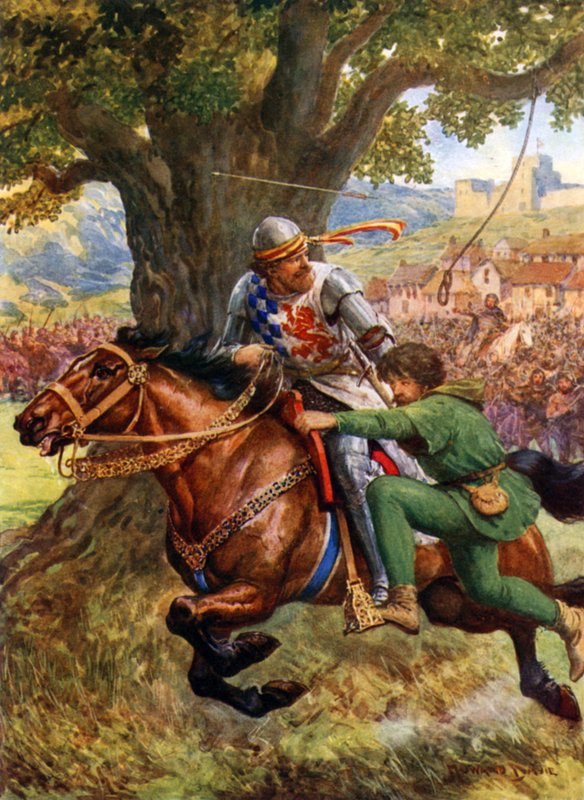 Robin Hood Redt Kleine John door Howard Davie