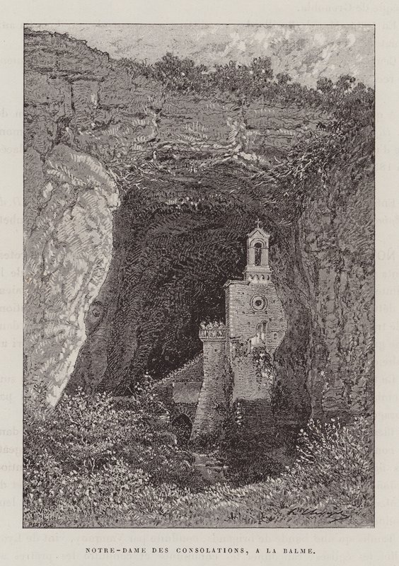 Notre-Dame Des Consolations, A La Balme (gravure) door Hubert Clerget