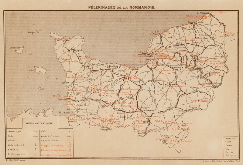 Pelgrimstochten van Normandië door Hubert Clerget
