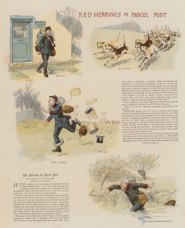 Rode haringen per pakketpost door Hugh Thomson