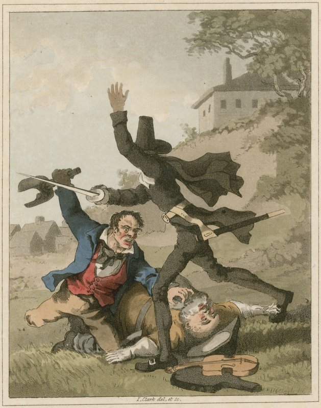 Illustratie uit Hudibras door Samuel Butler door I Clark