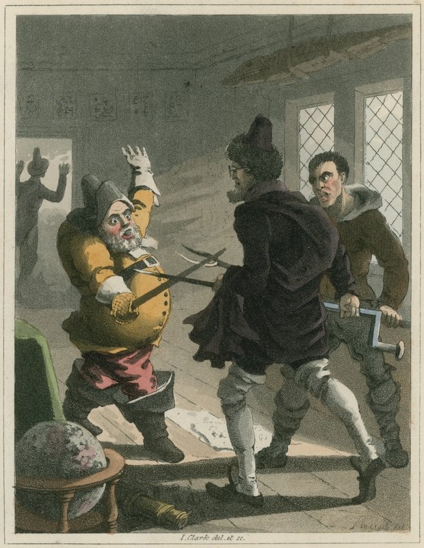 Illustratie uit Hudibras door Samuel Butler door I Clark