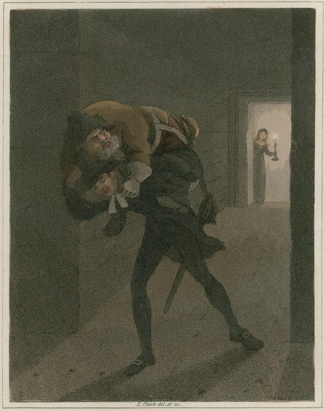 Illustratie uit Hudibras door Samuel Butler door I Clark
