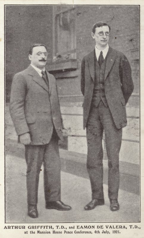 Arthur Griffith en Eamon de Valera door Irish Photographer
