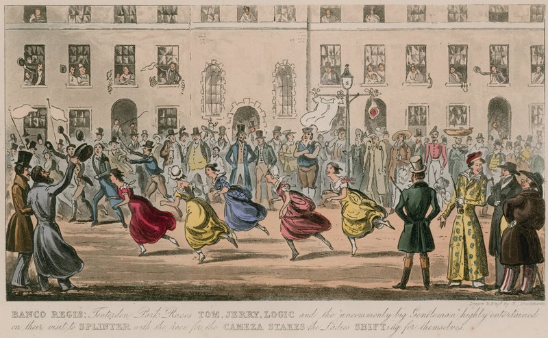 Banco Regis door Isaac Robert Cruikshank