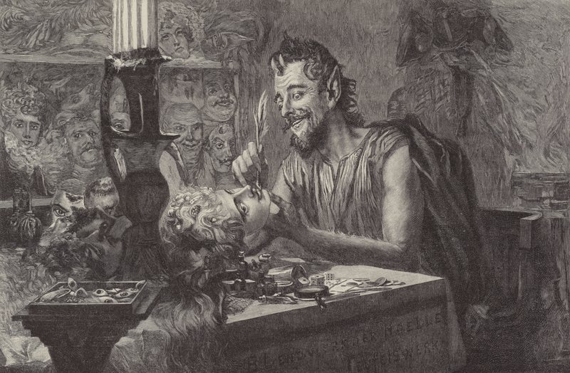 Der Teufel Schafft Masken door Ismael after Gentz