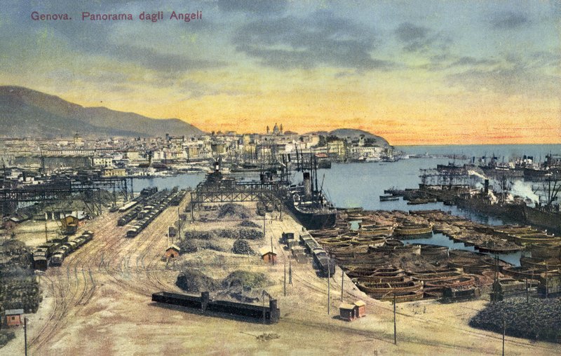 Genua, Panorama Dagli Angeli door Italian Photographer