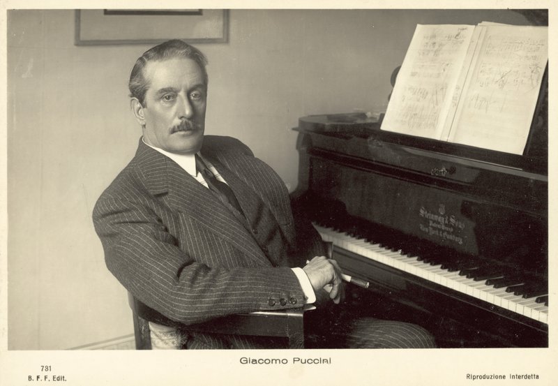 Giacomo Puccini door Italian Photographer