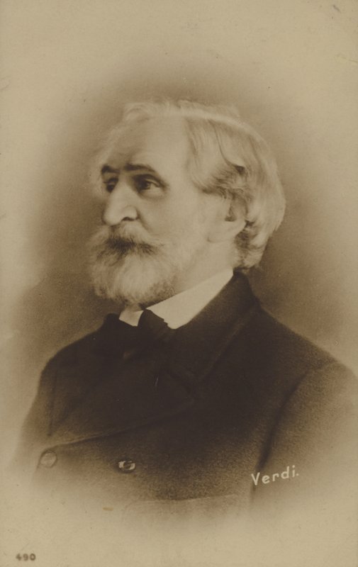 Portret van Giuseppe Verdi door Italian Photographer