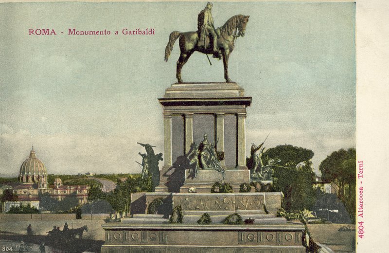 Rome, Italië, Garibaldi monument door Italian Photographer