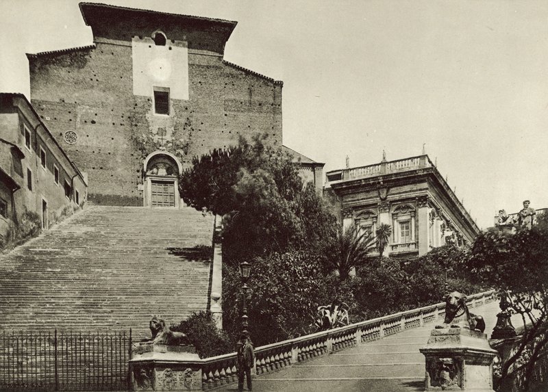 De Kerk van Santa Maria in Aracoeli door Italian Photographer
