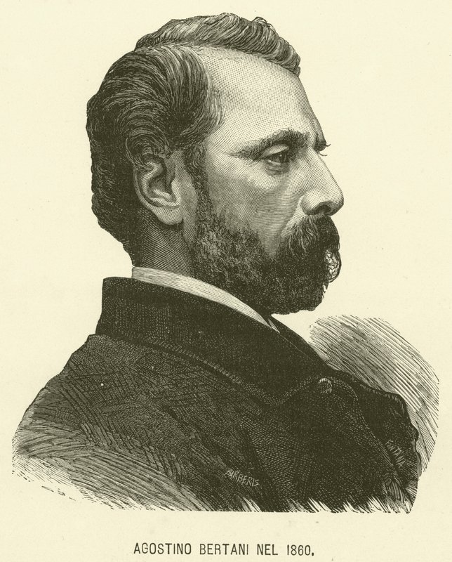 Agostino Bertani Nel 1860 (gravure) door Italian School