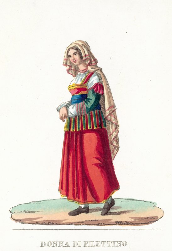 Donna Di Filettino door Italian School