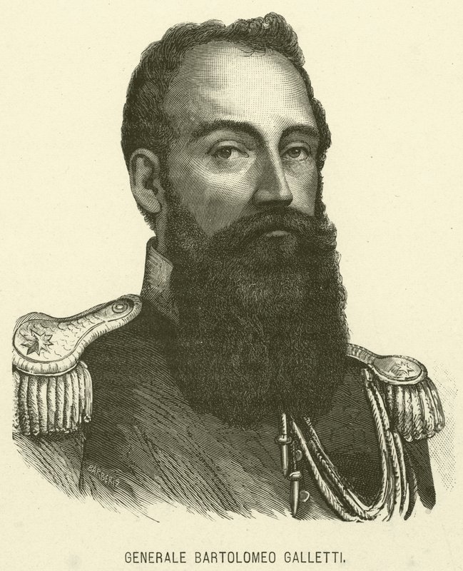 Generaal Bartolomeo Galletti door Italian School